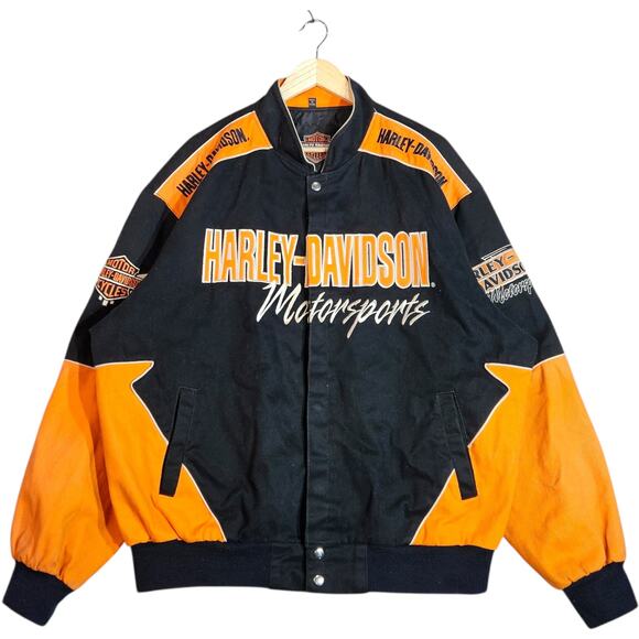 Vintage Harley Davidson Motorsports Bomber Jacket 2XL